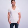 T-Shirt Diepe V Hals Dry Comfort Wit 6-pack-290