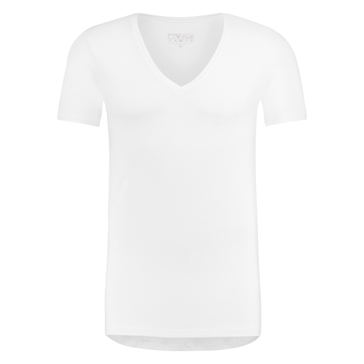 T-Shirt Diepe V Hals Dry Comfort Wit 6-pack-0