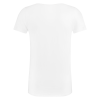 T-Shirt Diepe V Hals Wit achterkant