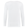 2-pack witte shirts V-nus met lange mouw en diepe V hals achterkant