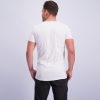 T-Shirt Normale V Hals Stretch Wit 8-pack-609