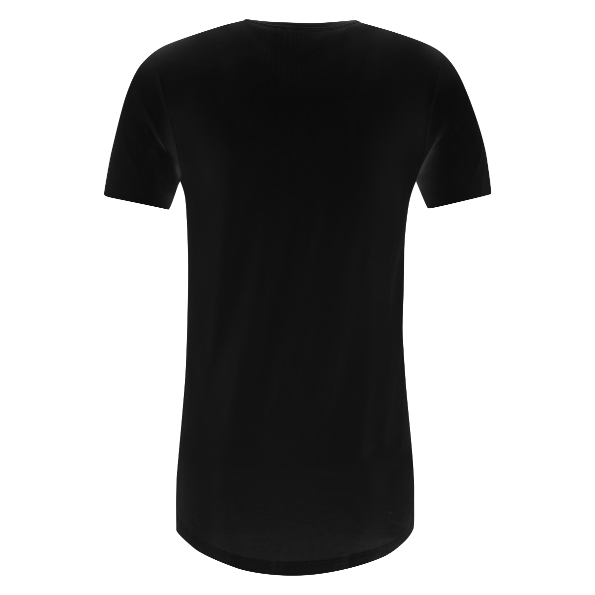 T-Shirt Ronde Hals Stretch Zwart 2-pack -1658