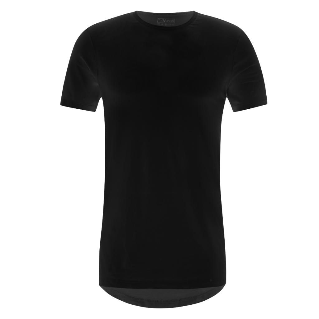 T-Shirt Ronde Hals Stretch Zwart 8-pack -0