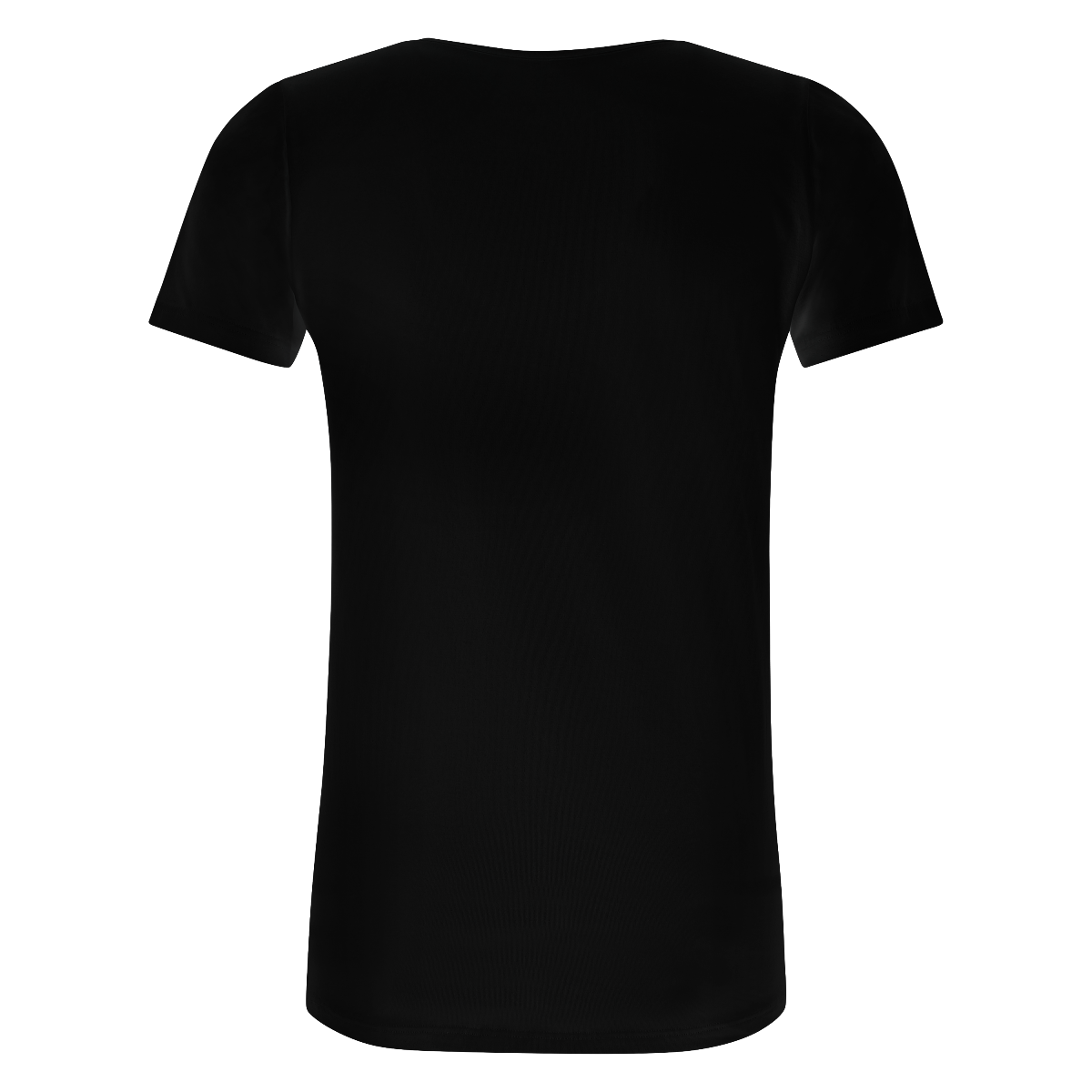 T-Shirt Normale V Hals Stretch Zwart 2-pack -1634