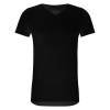 T-Shirt Normale V Hals Stretch Zwart 10-pack -0
